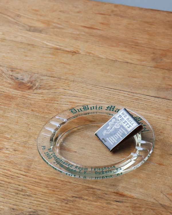 "DuBois Manar Motel" Ashtray "DuBois Manar Motel" 饹