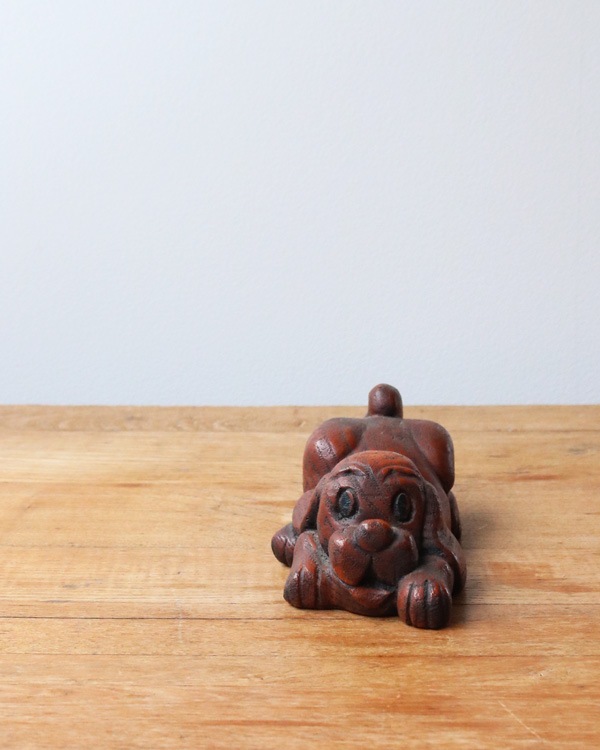 Wood Carving Folk Art Dog����Ħ��Υɥå������ʥ���