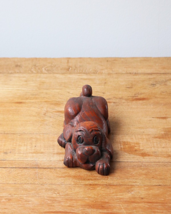 Wood Carving Folk Art Dog����Ħ��Υɥå������ʥ���