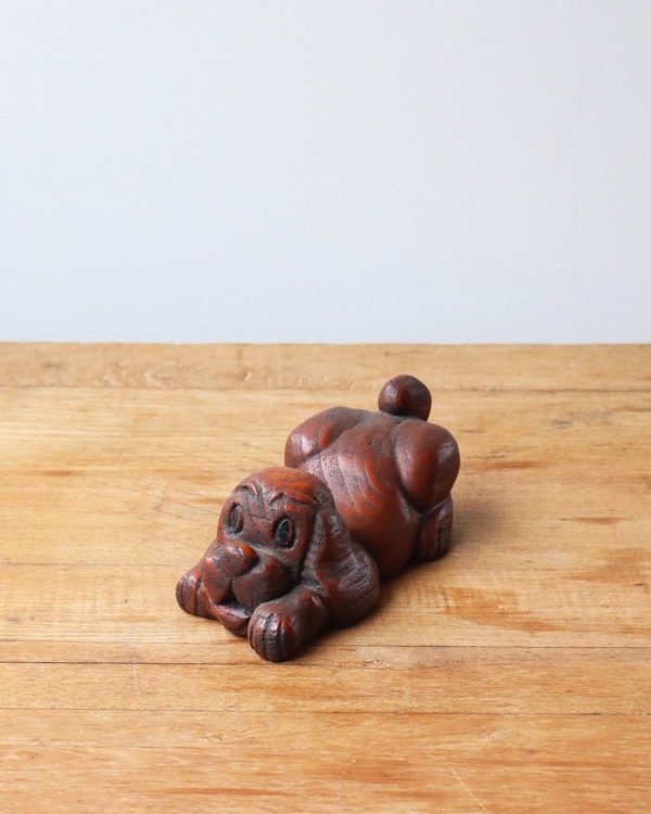 Wood Carving Folk Art Dog����Ħ��Υɥå������ʥ���