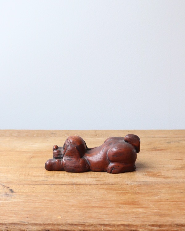 Wood Carving Folk Art Dog����Ħ��Υɥå������ʥ���