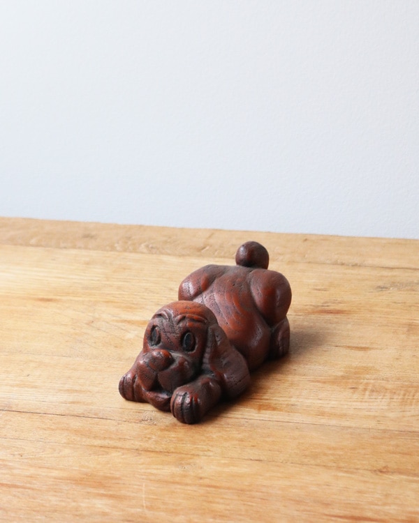 Wood Carving Folk Art Dog����Ħ��Υɥå������ʥ���