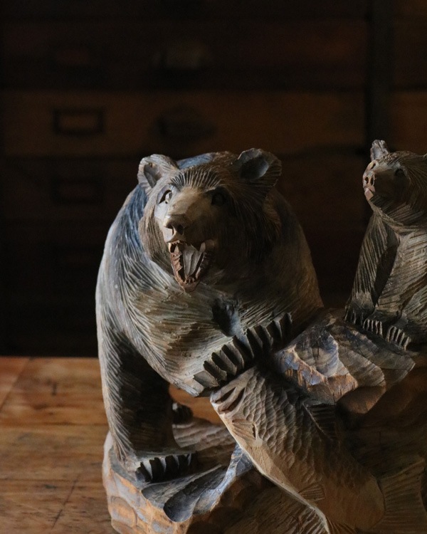 Wood Carving Bear / B｜木彫りのクマ B