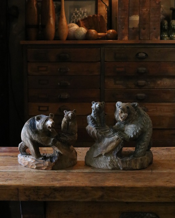 Wood Carving Bear / B｜木彫りのクマ B
