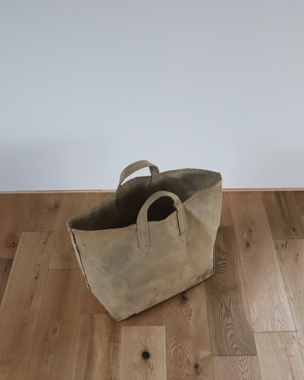 Vintage 40s Canvas Coal Bag