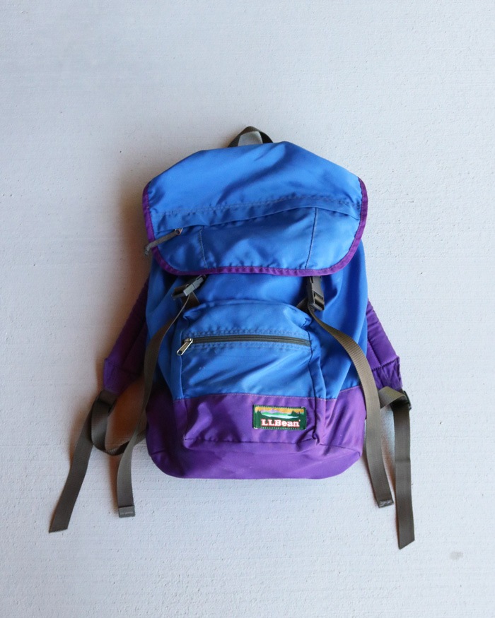 Vintage 90s Blue/Purple L.L.BEAN Rucksack