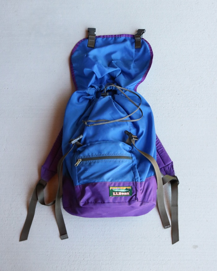 Vintage 90s Blue/Purple L.L.BEAN Rucksack