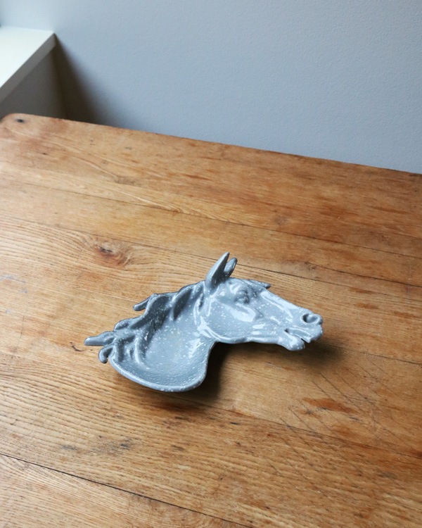 Cast Iron Enamelware Horse Head Tray�åۡ���������դΥȥ졼