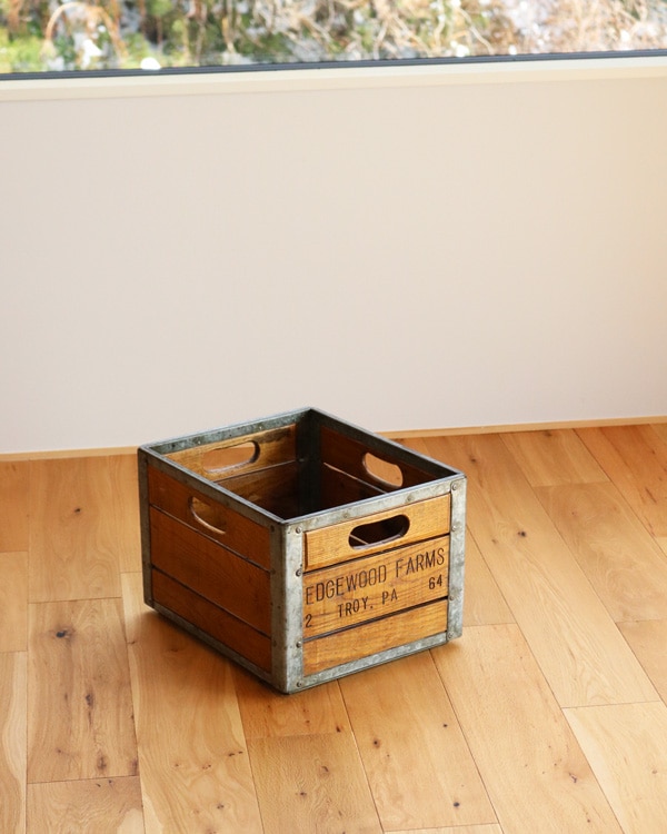 "EDGEWOOD FARMS" Milk Crate��"EDGEWOOD FARMS" �ߥ륯���졼��