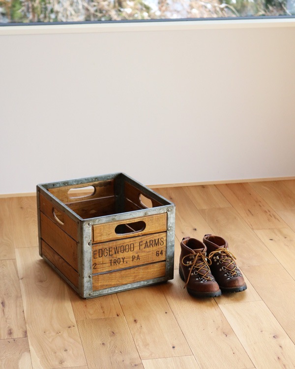 "EDGEWOOD FARMS" Milk Crate��"EDGEWOOD FARMS" �ߥ륯���졼��