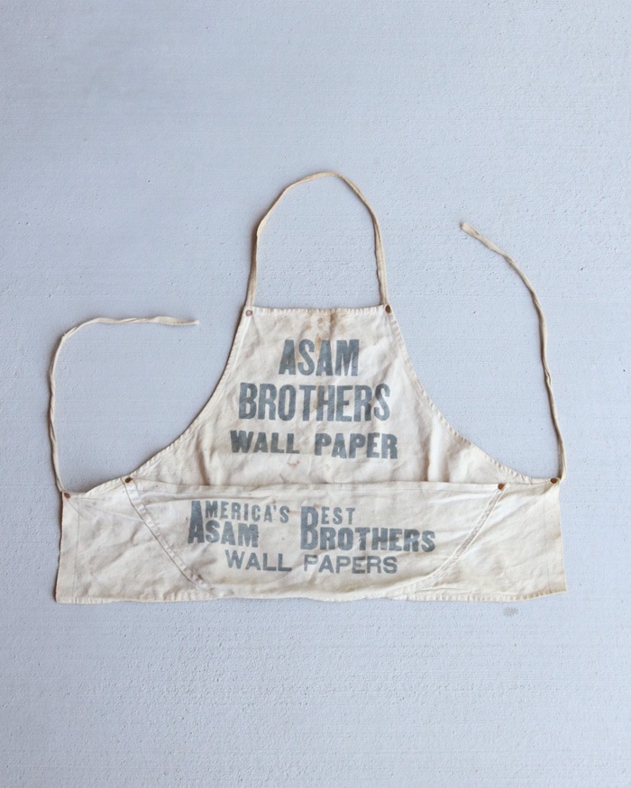 "ASAM BROTHERS" Advertising Apron��"ASAM BROTHERS" ���ɥХ������󥰥��ץ���