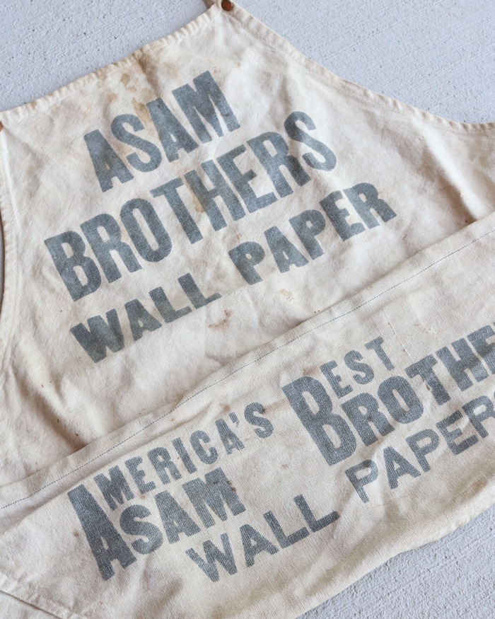 "ASAM BROTHERS" Advertising Apron��"ASAM BROTHERS" ���ɥХ������󥰥��ץ���