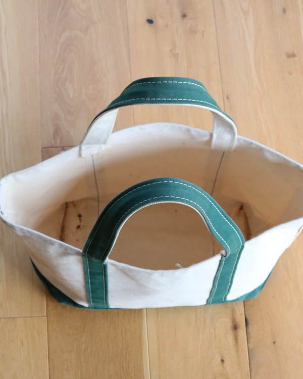 Vintage 90s Green L.L.Bean Boat&Tote (S) 