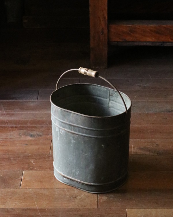 USA vintage】Iron Bucket 鉄製 バケツ インテリア 【公式通販】