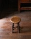 Wooden Round Stool RS-52�������饦��ɥ��ġ��� RS-52