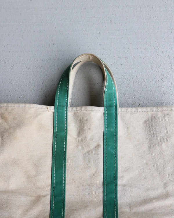 Vintage 80s Green L.L.Bean Canvas Tote (S)