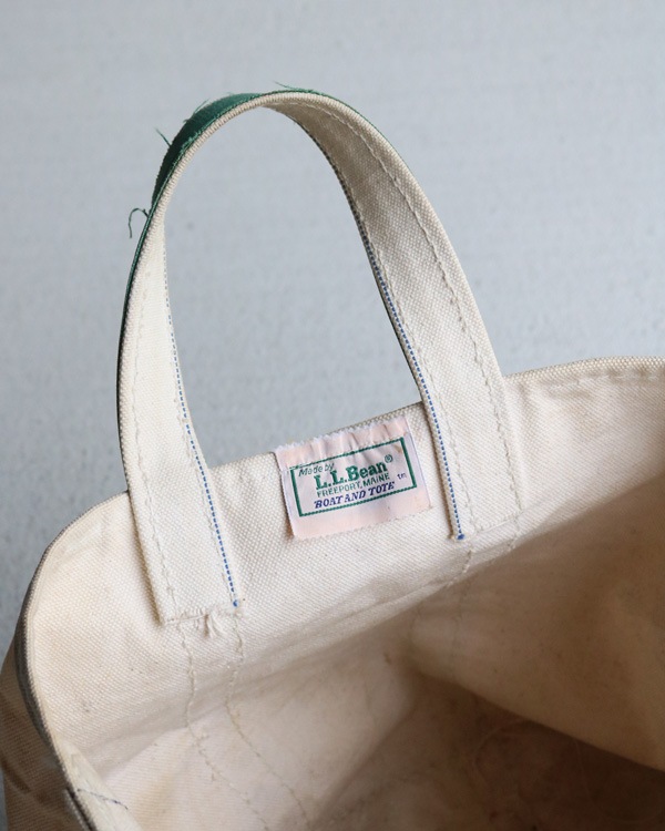 Vintage 80s Green L.L.Bean Canvas Tote (S)