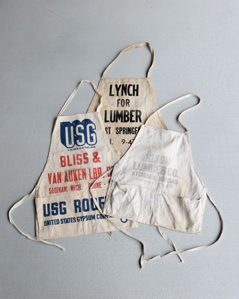 c.1940s “USG ROOFING” Advertising Apron｜1940年代頃 “USG ROOFING