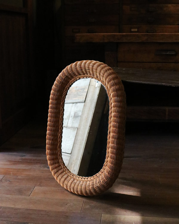 Rattan Frame Mirror｜籐製フレームミラー