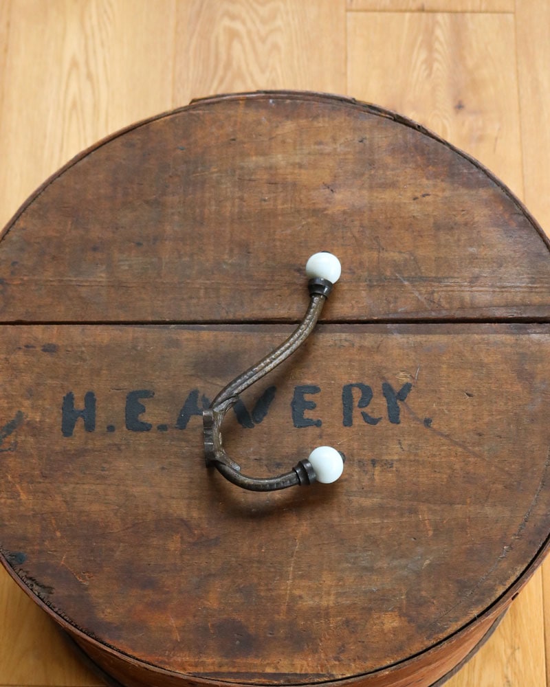 c.1930s Double Wall Hook with Porcelain Knobs｜1930年代頃 ダブル