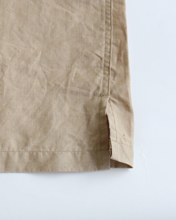 PHIGVEL フィグベル｜LINEN SAFARI SHIRT リネンサファリシャツ【BEIGE】