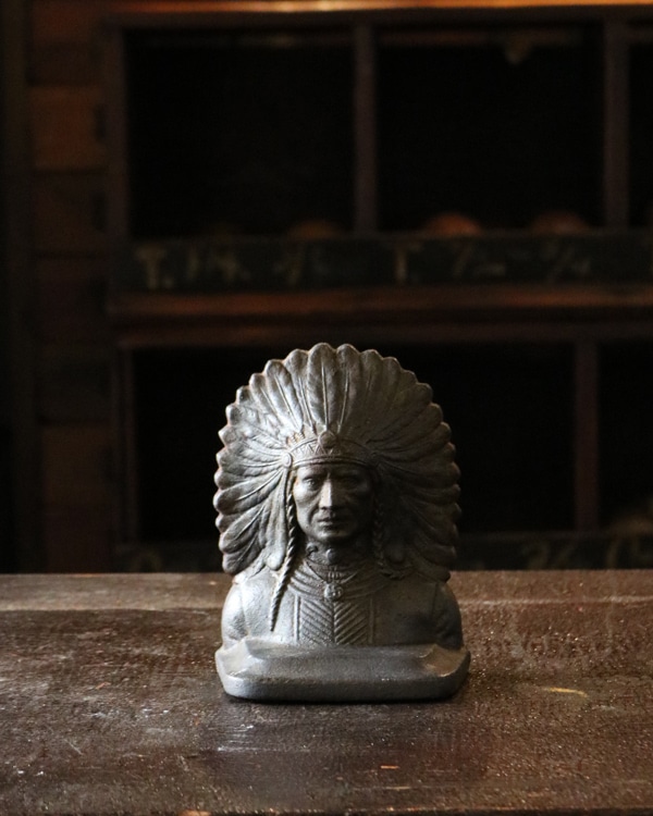 アンティーク雑貨 Indian Bookend Indian Bookend Single B｜インディアン ブックエンド シングル B