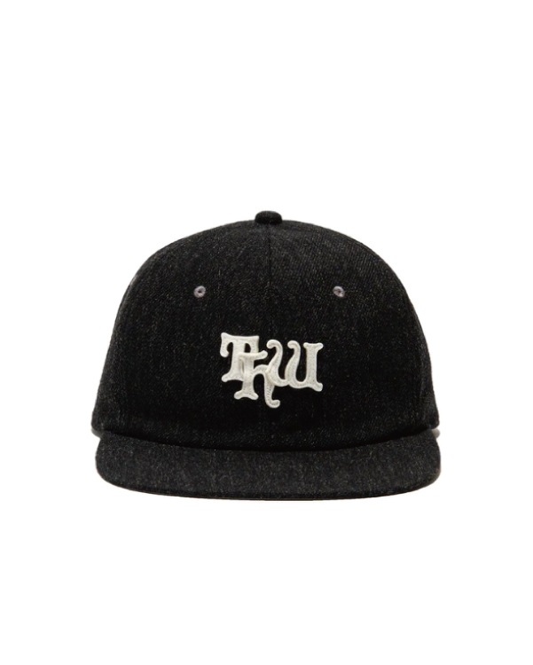 THE H.W.DOG & Co. �� ���������֥�塼 �ɥå�����ɥ�����THW APPLIQUE BASEBALL CAP "THW"���åץꥱ�١����ܡ��륭��åס�BLACK��
