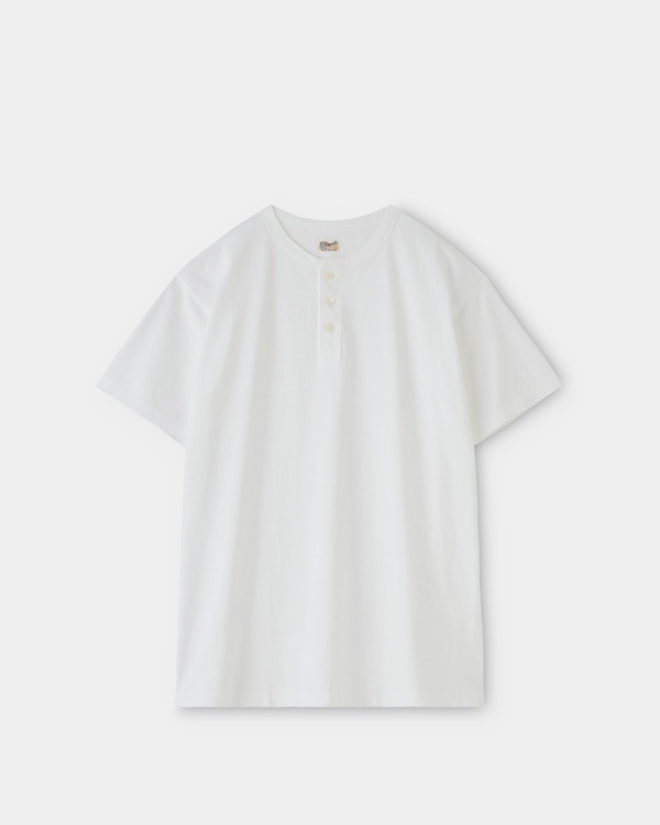 PHIGVEL フィグベル｜HENLEY NECK TEE ヘンリーネック ティー【OFF WHITE】