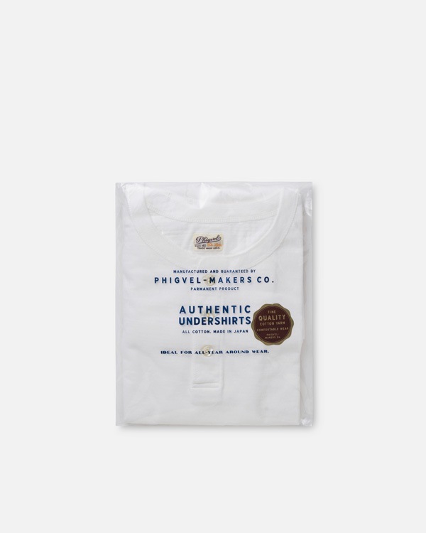 PHIGVEL フィグベル｜HENLEY NECK TEE ヘンリーネック ティー【OFF WHITE】