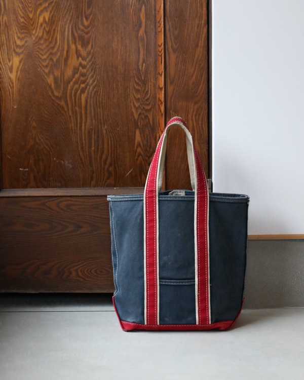 Vintage 80s Navy L.L.BEAN Deluxe Market Tote