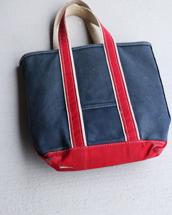 Vintage 80s Navy L.L.BEAN Deluxe Market Tote