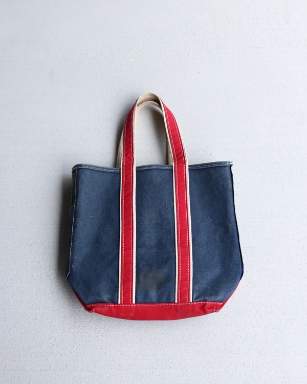 Vintage 80s Navy L.L.BEAN Deluxe Market Tote