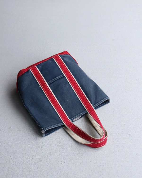 Vintage 80s Navy L.L.BEAN Deluxe Market Tote