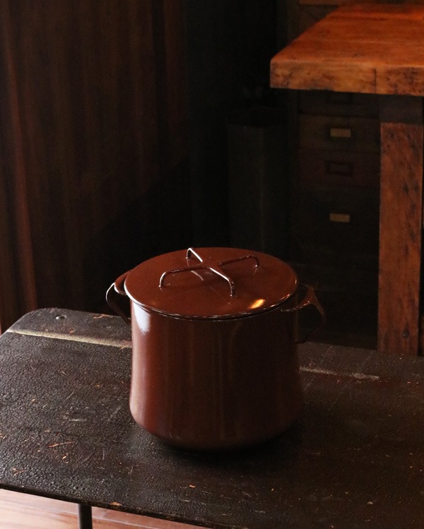 Dansk Enamelware Brown Pot DP-01�å��󥹥� ���ʥ�륦���� �֥饦��ݥå� DP-01