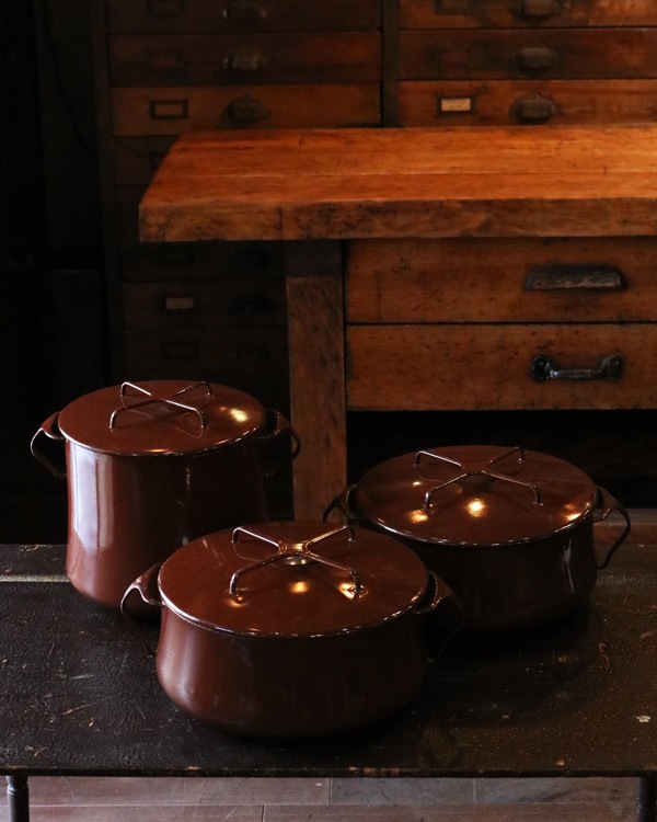 Dansk Enamelware Brown Pot DP-01�å��󥹥� ���ʥ�륦���� �֥饦��ݥå� DP-01