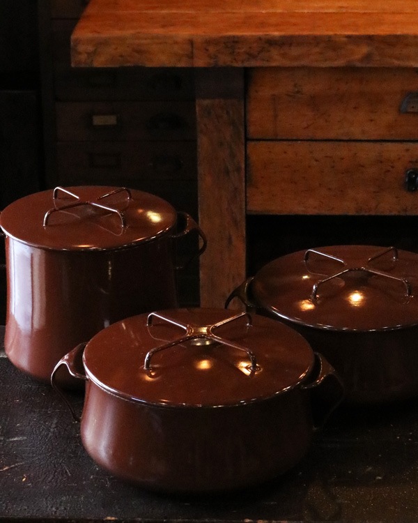 Dansk Enamelware Brown Pot DP-01�å��󥹥� ���ʥ�륦���� �֥饦��ݥå� DP-01