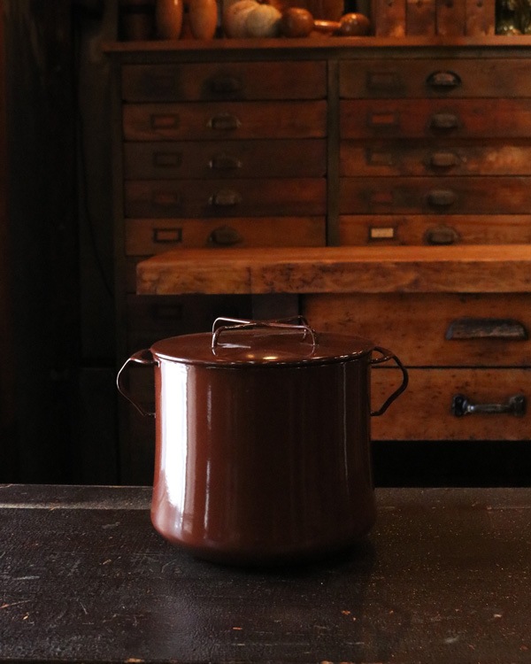 Dansk Enamelware Brown Pot DP-01�å��󥹥� ���ʥ�륦���� �֥饦��ݥå� DP-01