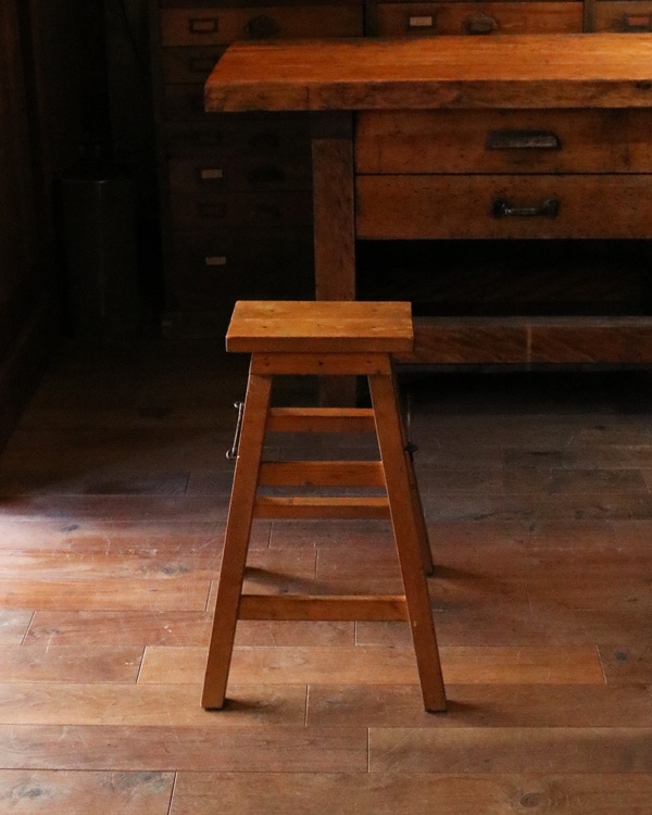 アンティーク雑貨 ladder WOOD STEP LADDER - POINT NO.39｜東京｜目黒｜真鍮照明｜ヴィンテージ家具