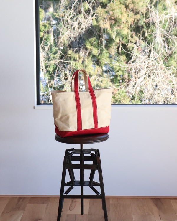 Vintage 70s Red L.L.BEAN Canvas Tote (S)