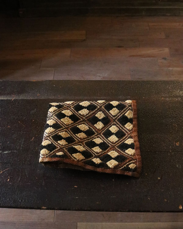 African Textile Kuba Fabric C｜アフリカンテキスタイル クバ布（草