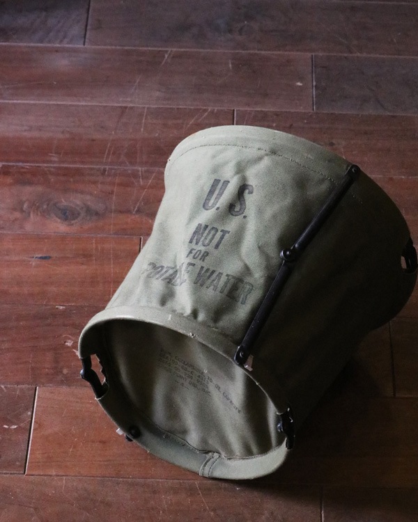 U.S. Military Folding Canvas Pail｜U.S.ミリタリー 折り畳み式