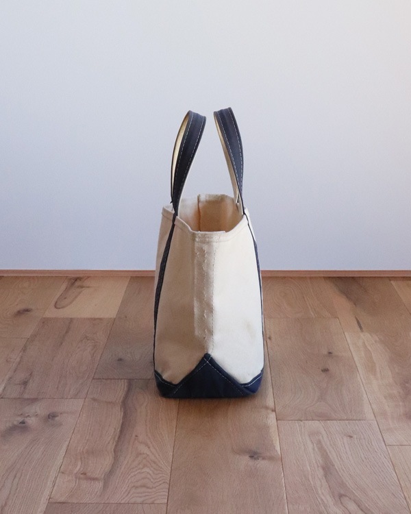 Vintage 90s Navy L.L.BEAN Canvas Tote (S)