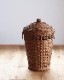 Rattan Round Basket with Lid�å饿�� ���դ��饦��ɥХ����å�