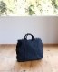 Vintage 80s Navy Canvas Zipper Bag