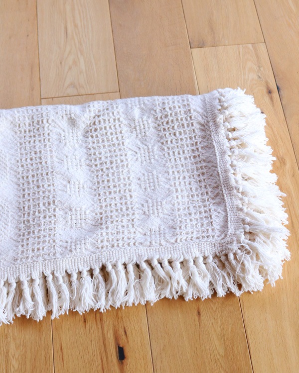 Natural Cotton Throw Blanket�åʥ����륳�åȥ�Υ������֥�󥱥å�