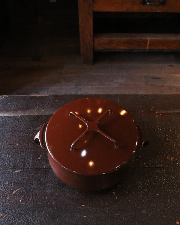 Dansk Enamelware Brown Casserole DP-03�å��󥹥� ���ʥ�륦���� �֥饦�󥭥㥻������ DP-03