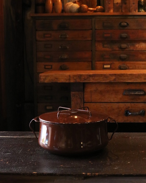 Dansk Enamelware Brown Casserole DP-03�å��󥹥� ���ʥ�륦���� �֥饦�󥭥㥻������ DP-03