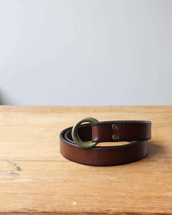 Vintage 90s RAIPH LAUREN Leather Ring Belt (L)