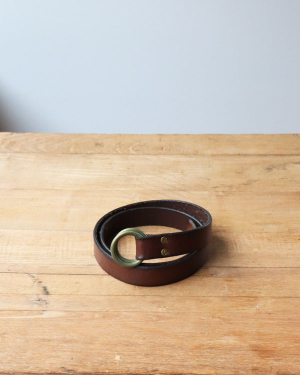 Vintage 90s RAIPH LAUREN Leather Ring Belt (L)