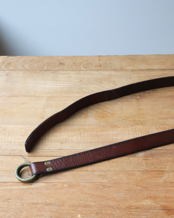 Vintage 90s RAIPH LAUREN Leather Ring Belt (L)